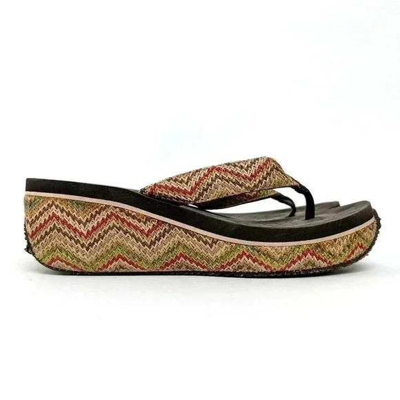 Vintage 90s Volatile Chunky Platform Sandals - 9 - Picture 1 of 9
